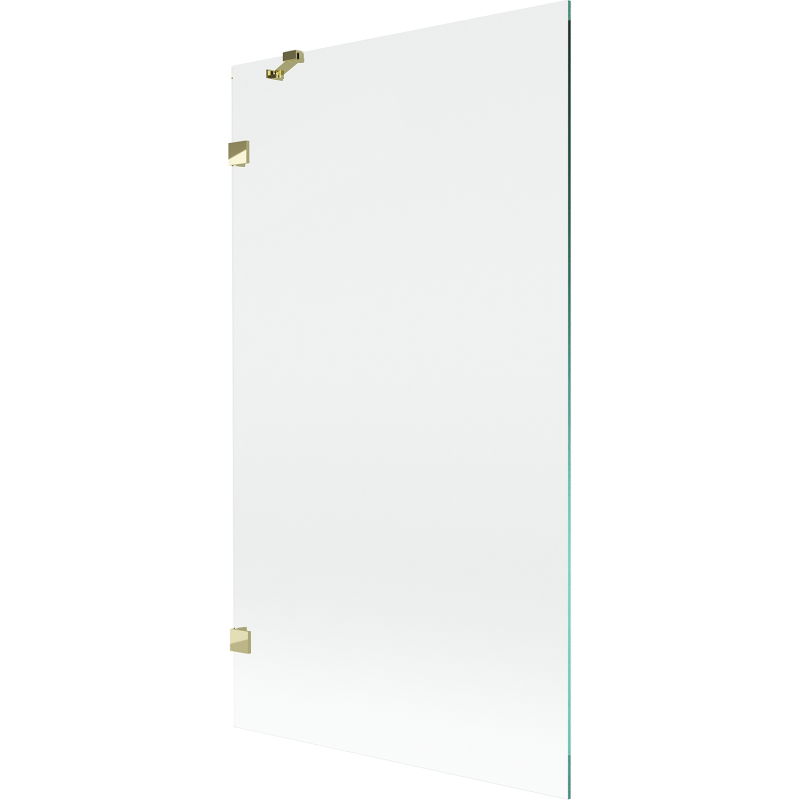 Mexen Lunar Duschabtrennung 1-flügelig 100 x 150 cm, transparent, gold - 897-100-000-50-00