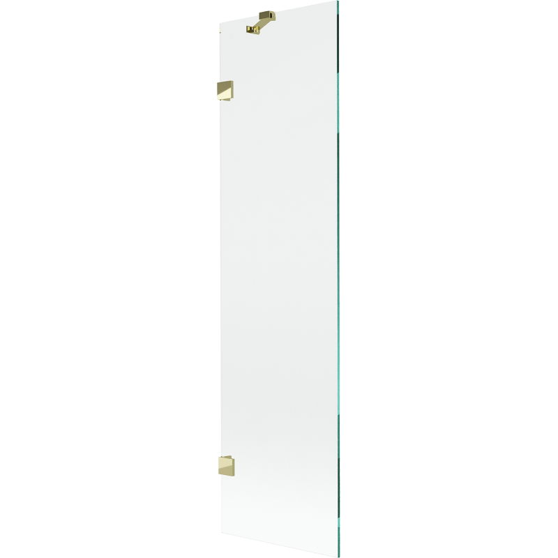 Mexen Lunar 1-flillege Duchentrennwand 50 x 150 cm, transparent, gëllen - 897-050-000-50-00