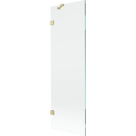 Mexen Lunar vannitoaparavan 1-leheline 60 x 150 cm, läbipaistev, kuldne harjatud - 897-060-000-55-00