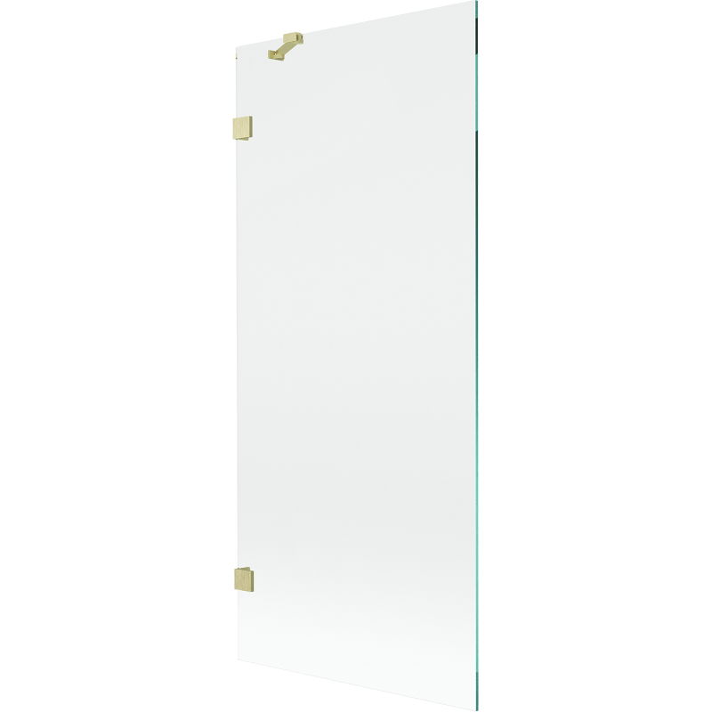 Mexen Lunar duschvägg 1-panel 80 x 150 cm, transparent, borstad guld - 897-080-000-55-00