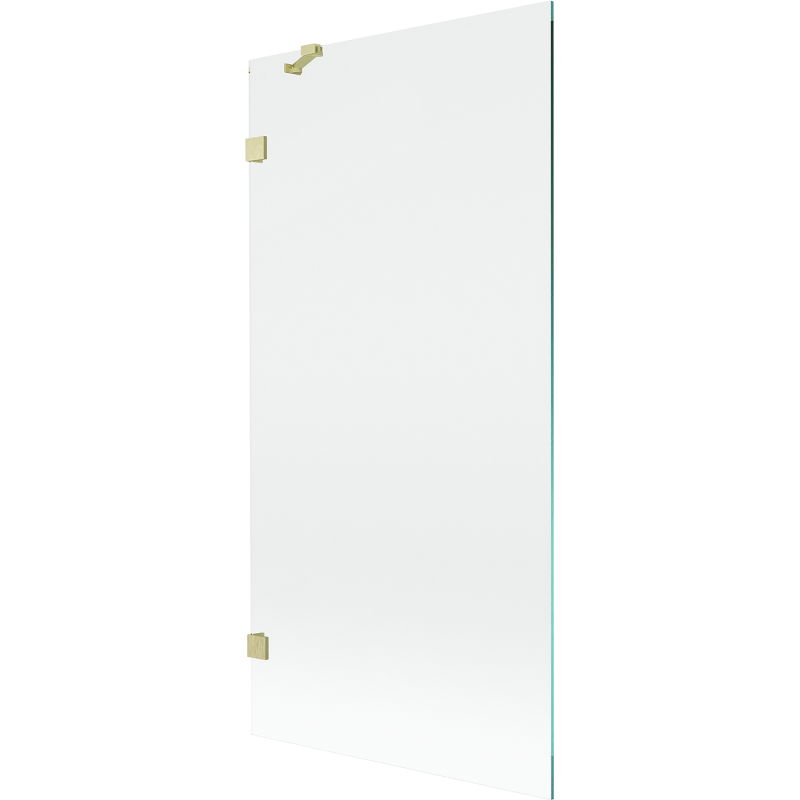 Mexen Lunar Badewannenabtrennung 1-flügelig 90 x 150 cm, transparent, gold gebürstet - 897-090-000-55-00