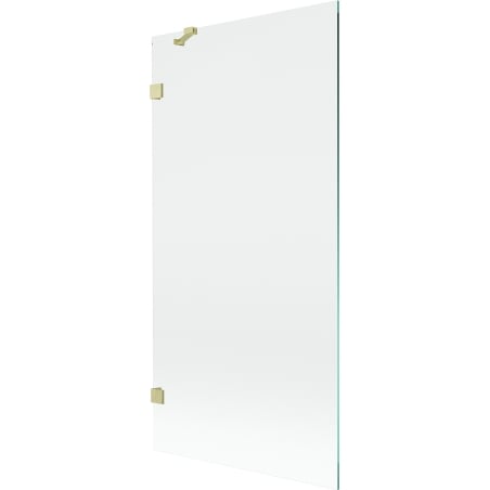 Mexen Lunar 1-panel bath screen 90 x 150 cm, transparent, brushed gold - 897-090-000-55-00