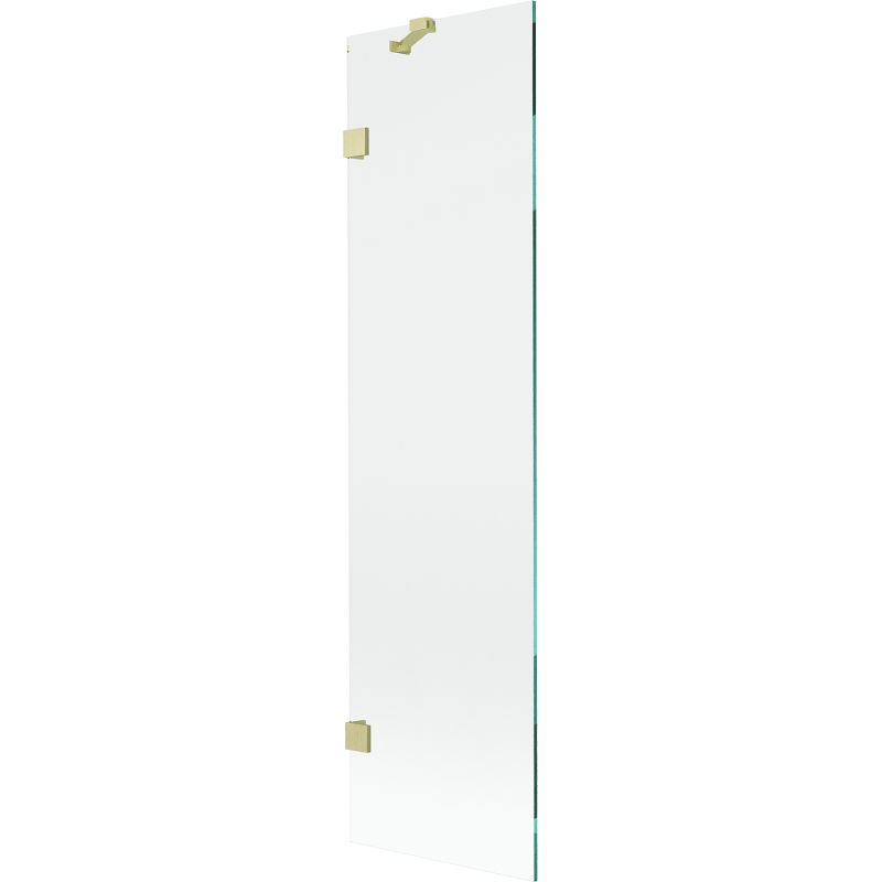 Mexen Lunar resguardo de banho de 1 folha 50 x 150 cm, transparente, dourado escovado - 897-050-000-55-00