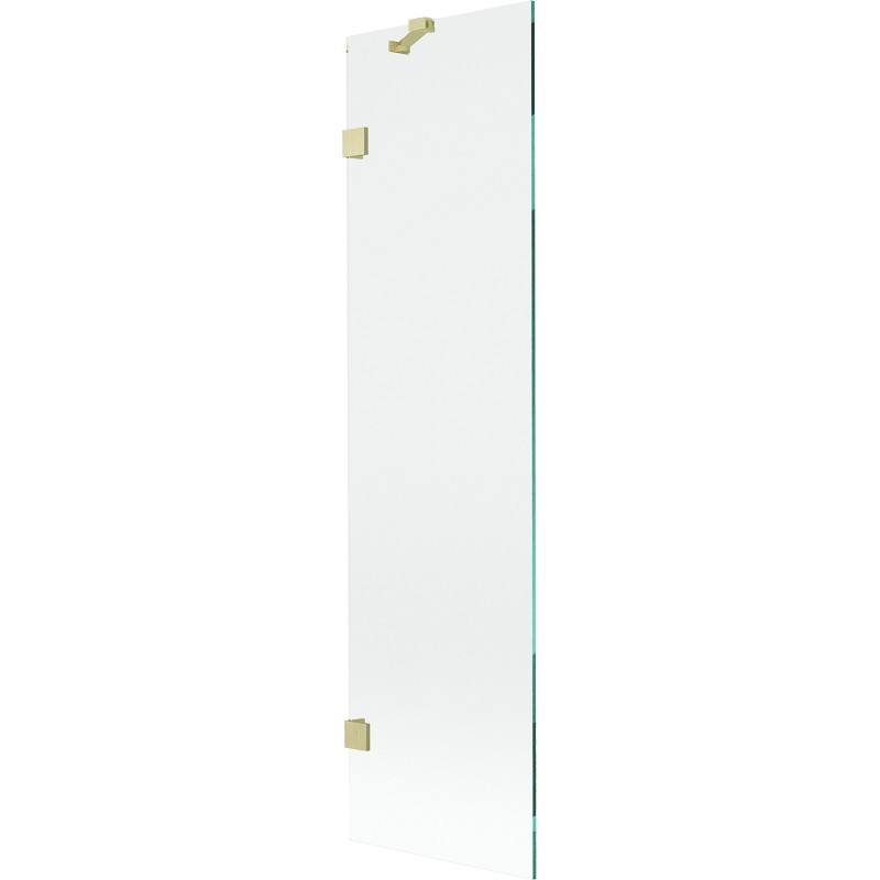 Mexen Lunar vannitoapartitsioon 1-lehega 50 x 150 cm, läbipaistev, kuldne harjatud - 897-050-000-55-00