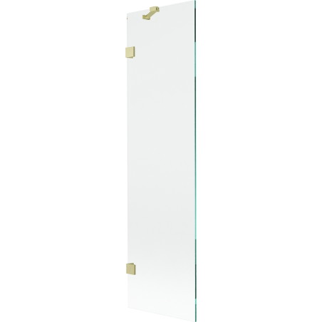 Mexen Lunar vannitoapartitsioon 1-lehega 50 x 150 cm, läbipaistev, kuldne harjatud - 897-050-000-55-00
