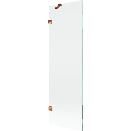 Mexen Lunar mampara de baño de 1 hoja 60 x 150 cm, transparente, oro rosa - 897-060-000-60-00