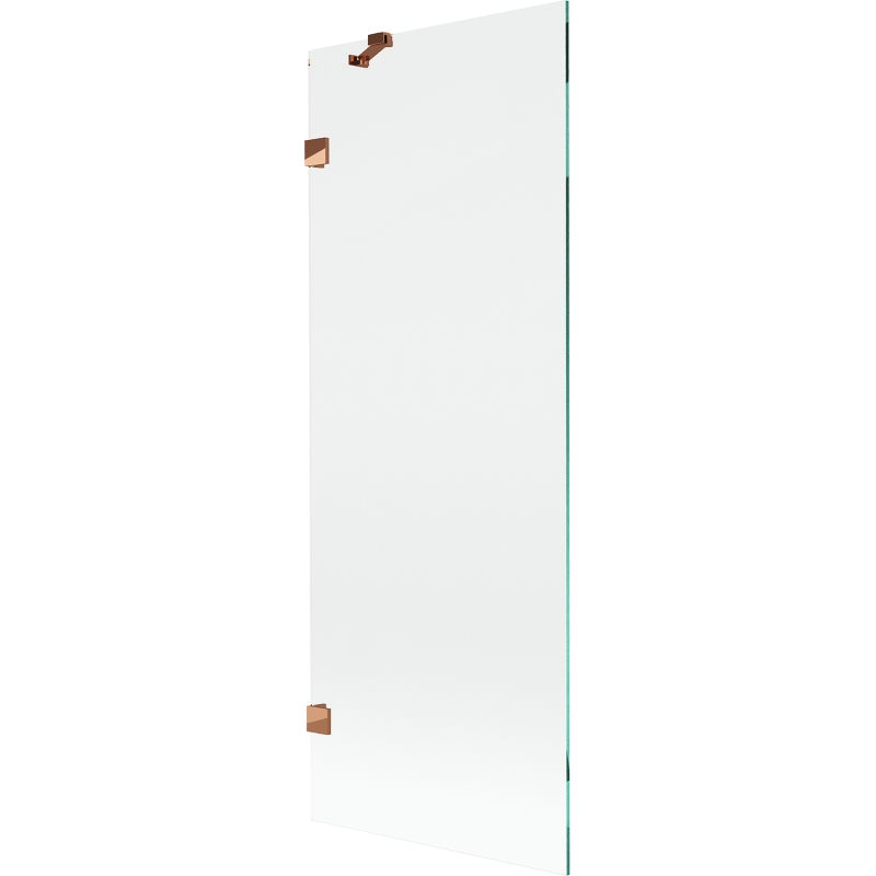 Mexen Lunar paratia per doccia a 1 anta 70 x 150 cm, trasparente, oro rosa - 897-070-000-60-00