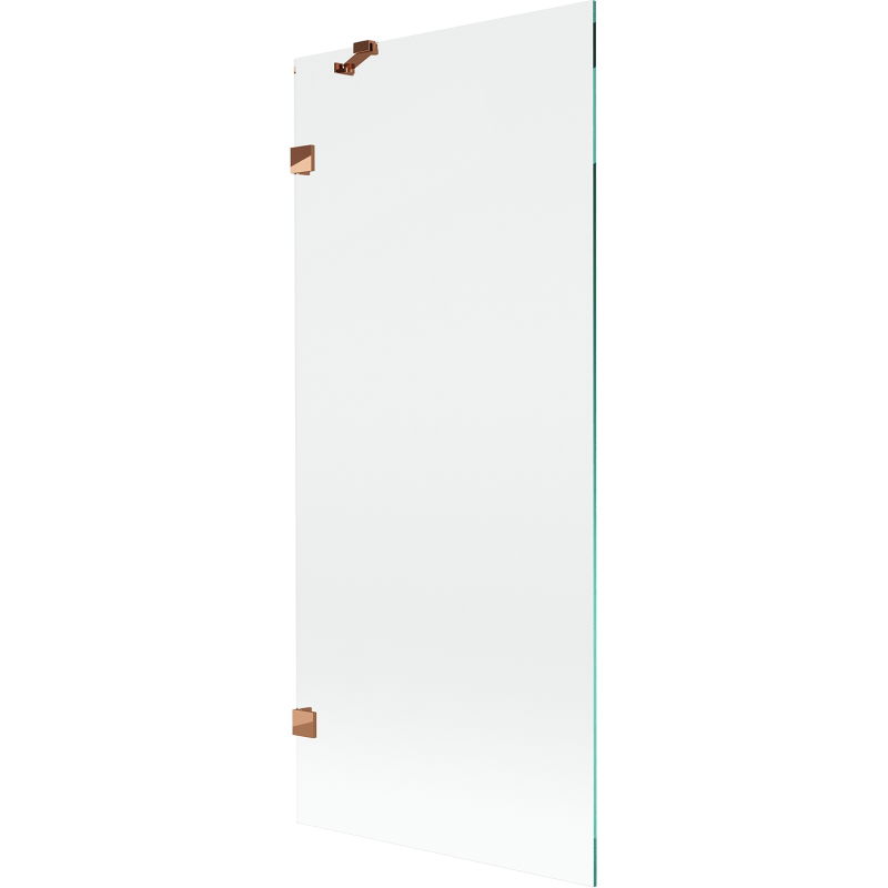 Mexen Lunar Duschwand 1-flügelig 80 x 150 cm, transparent, Roségold - 897-080-000-60-00