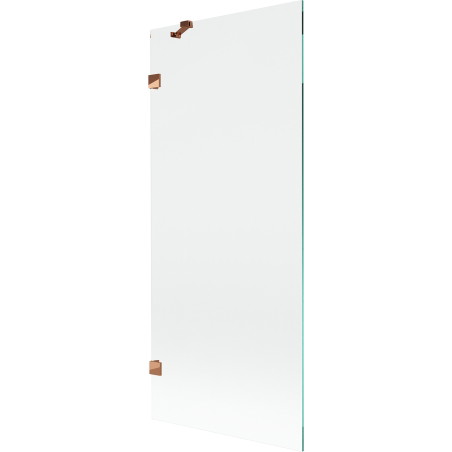 Mexen Lunar jednokrilni paravan za kadu 80 x 150 cm, proziran, ružičasto zlato - 897-080-000-60-00