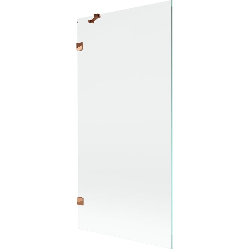 Mexen Lunar parawan nawannowy 1-skrzydłowy 90 x 150 cm, transparent, różowe złoto - 897-090-000-60-00