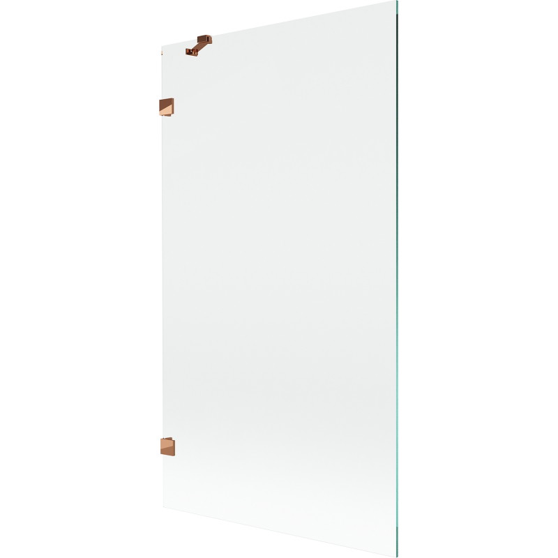 Mexen Lunar parawan nawannowy 1-skrzydłowy 100 x 150 cm, transparent, różowe złoto - 897-100-000-60-00