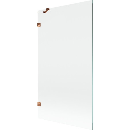 Mexen Lunar parawan nawannowy 1-skrzydłowy 100 x 150 cm, transparent, różowe złoto - 897-100-000-60-00