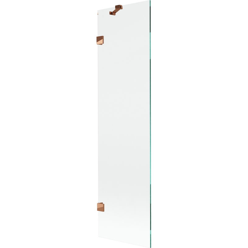 Mexen Lunar Duschabtrennung 1-flügelig 50 x 150 cm, transparent, Roségold - 897-050-000-60-00