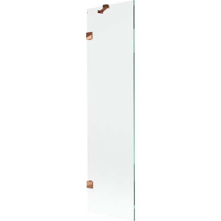 Mexen Lunar vannitoasirmik, üheukseline 50 x 150 cm, läbipaistev, roosa kuld - 897-050-000-60-00