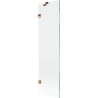 Mexen Lunar 1-wing bath screen 50 x 150 cm, transparent, rose gold - 897-050-000-60-00