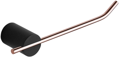 Mexen Aron toilet paper holder, black/pink gold - 7088133-67