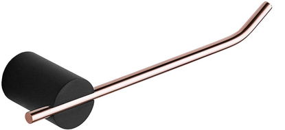 Mexen Aron Toilettenpapierhalter, schwarz/Roségold - 7088133-67