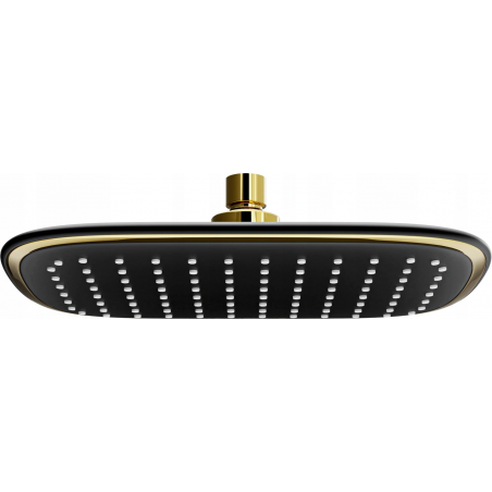 Mexen D-49 douche de tête 25x29 cm, noire/dorée - 79749-75