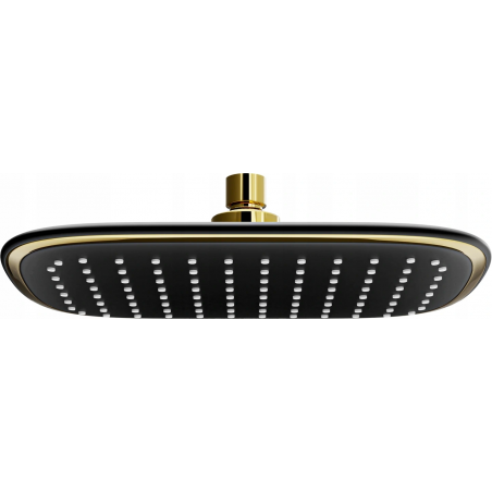 Mexen D-49 pomme de douche 25x19 cm, noire/dorée - 79749-75