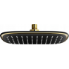 Mexen D-49 douche de tête 25x29 cm, noire/dorée - 79749-75