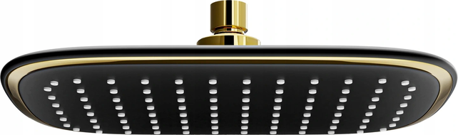 Mexen D-49 soffione doccia 25x19 cm, nero/oro - 79749-75
