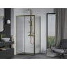 Mexen Apia Schiebeduschkabine 90 x 80 cm, transparent, gold - 840-090-080-50-00