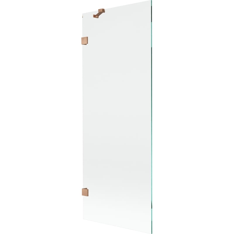 Mexen Lunar Shower Screen 1-Panel 70 x 150 cm, Transparent, Brushed Copper - 897-070-000-65-00