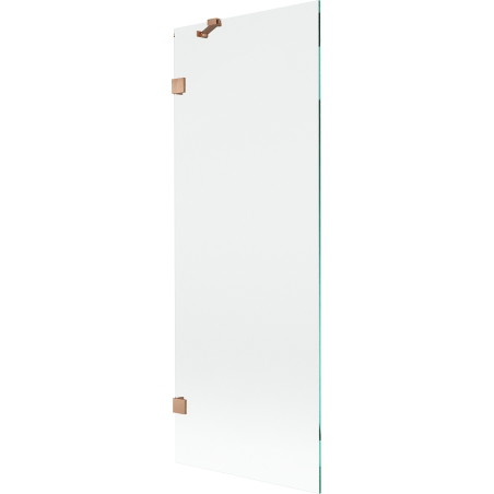 Mexen Lunar parawan nawannowy 1-skrzydłowy 70 x 150 cm, transparent, miedź szczotkowana - 897-070-000-65-00