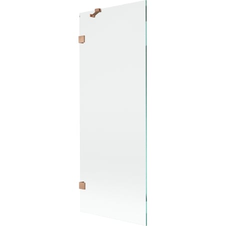 Mexen Lunar Shower Screen 1-Panel 70 x 150 cm, Transparent, Brushed Copper - 897-070-000-65-00
