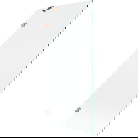 Mexen Lunar mampara de bañera de 1 hoja 80 x 150 cm, transparente, cobre cepillado - 897-080-000-65-00