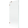 Mexen Lunar mampara de bañera de 1 hoja 80 x 150 cm, transparente, cobre cepillado - 897-080-000-65-00