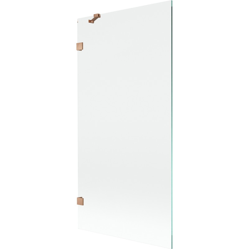 Mexen Lunar tuš pregrada s jednim krilom 90 x 150 cm, transparentna, brušeni bakar - 897-090-000-65-00