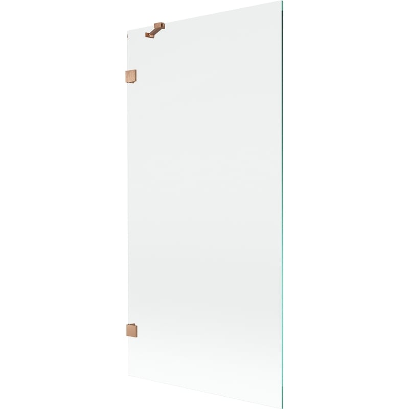 Mexen Lunar vannitoaparavann 1-leheline 90 x 150 cm, läbipaistev, harjatud vask - 897-090-000-65-00