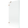 Mexen Lunar vannitoaparavann 1-leheline 90 x 150 cm, läbipaistev, harjatud vask - 897-090-000-65-00