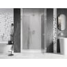 Mexen Lunar porte de douche pivotante droite 140 cm, transparent, chrome - 834S-140-050-01-00-P
