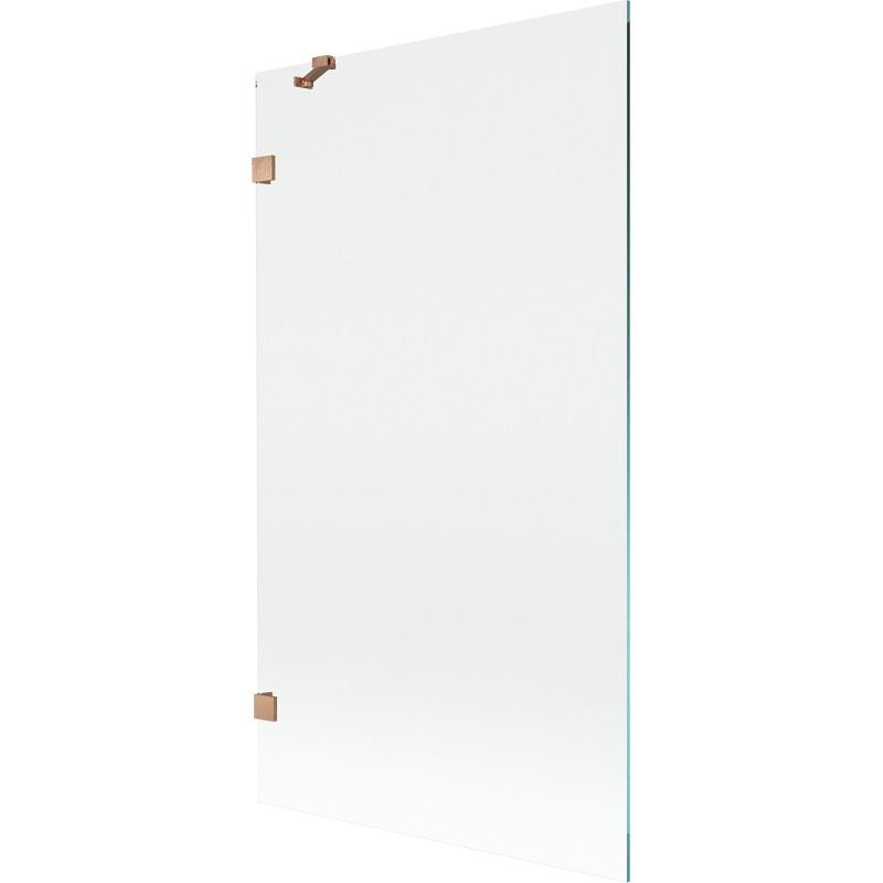Mexen Lunar vannas ekrāns ar vienu spārnu 100 x 150 cm, caurspīdīgs, matēts varš - 897-100-000-65-00