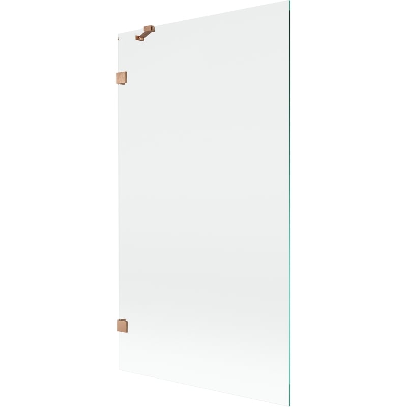 Mexen Lunar yksiovinen suihkunseinä 100 x 150 cm, läpinäkyvä, harjattu kupari - 897-100-000-65-00