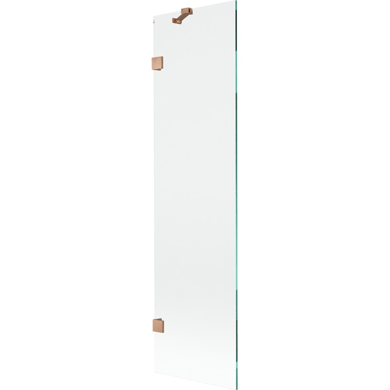 Mexen Lunar vannitoa tiivis 1-ukseline 50 x 150 cm, läbipaistev, harjatud vask - 897-050-000-65-00
