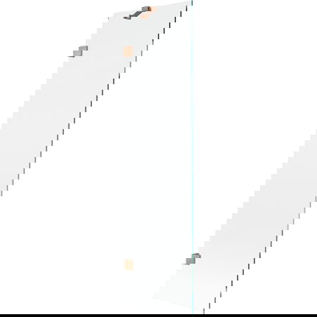 Mexen Lunar paravento vasca da bagno a 1 anta 50 x 150 cm, trasparente, rame spazzolato - 897-050-000-65-00