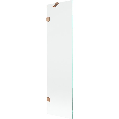 Mexen Lunar vannitoa tiivis 1-ukseline 50 x 150 cm, läbipaistev, harjatud vask - 897-050-000-65-00