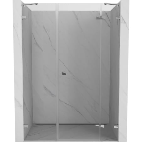 Mexen Lunar parema käe hingedega dušiuks 150 cm, läbipaistev, kroom - 834S-150-050-01-00-P