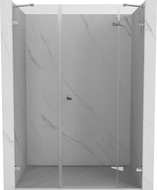 Mexen Lunar parema käe hingedega dušiuks 150 cm, läbipaistev, kroom - 834S-150-050-01-00-P