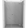 Mexen Lunar dušiuks ukse parempoolne 160 cm, läbipaistev, kroom - 834S-160-050-01-00-P