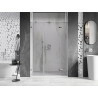 Mexen Lunar dušiuks ukse parempoolne 160 cm, läbipaistev, kroom - 834S-160-050-01-00-P