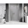 Mexen Lunar dušiuks ukse parempoolne 160 cm, läbipaistev, kroom - 834S-160-050-01-00-P