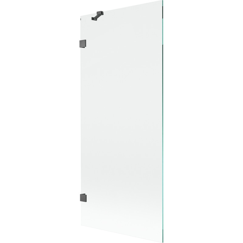 Mexen Lunar parawan nawannowy 1-skrzydłowy 80 x 150 cm, transparent, gun gray szczotkowany - 897-080-000-66-00