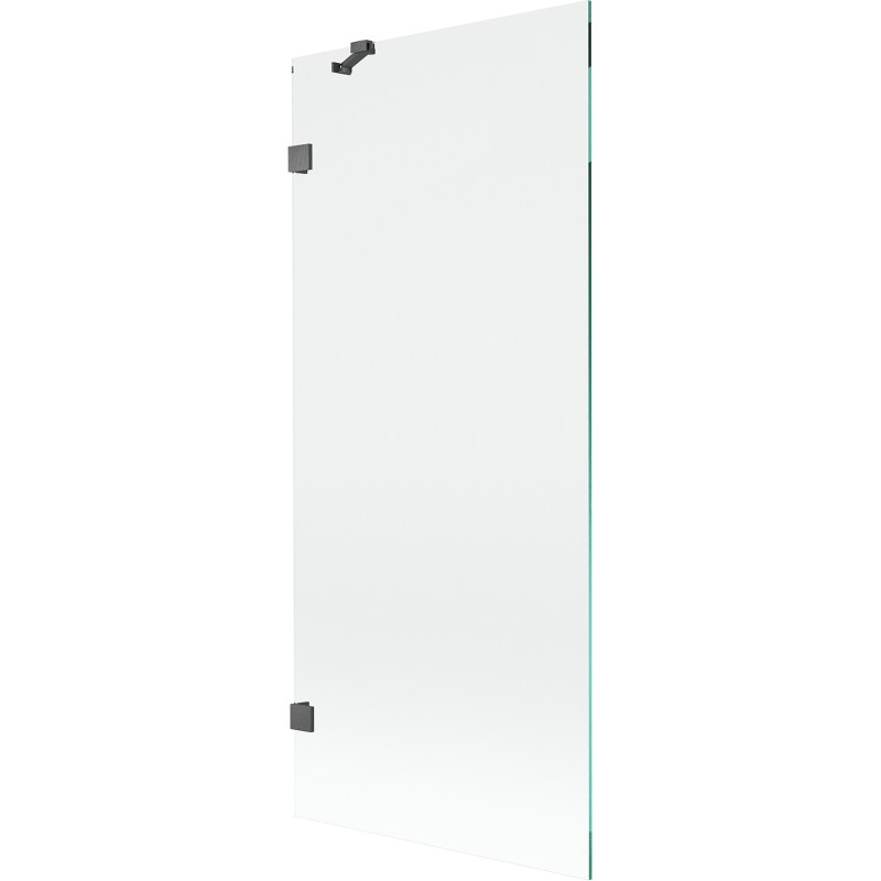 Mexen Lunar vannitoa dušisein 1-paneelne 80 x 150 cm, läbipaistev, harjatud relv-hall - 897-080-000-66-00