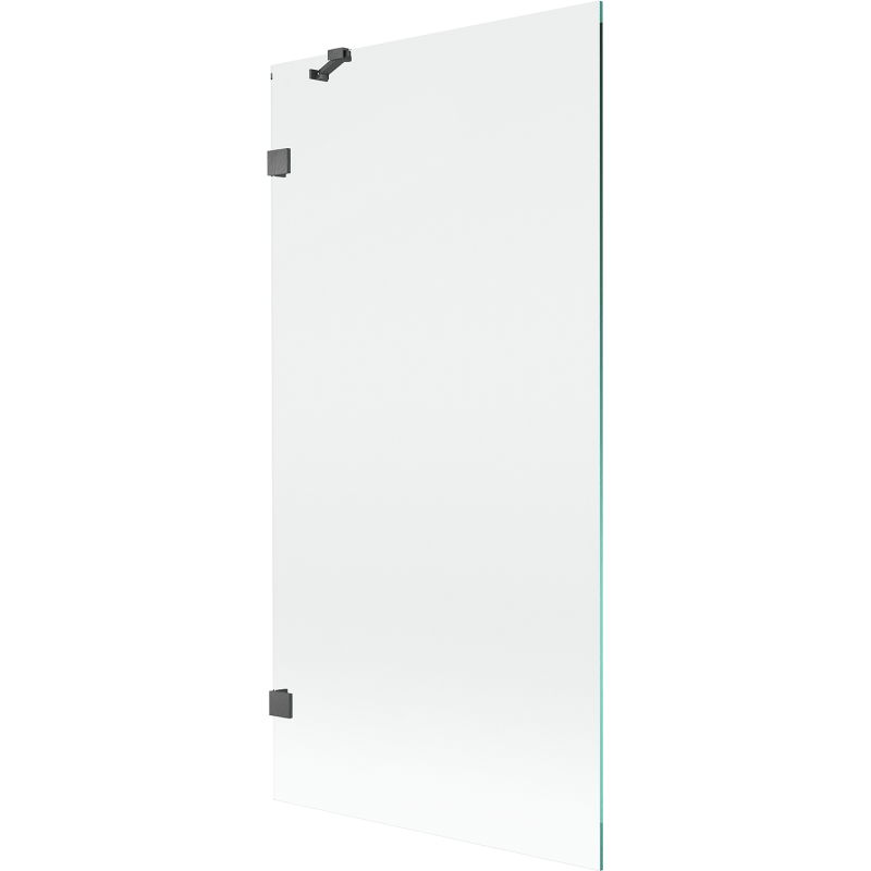 Mexen Lunar Duschwand 1-flügelig 90 x 150 cm, transparent, gebürstetes Gun Grau - 897-090-000-66-00