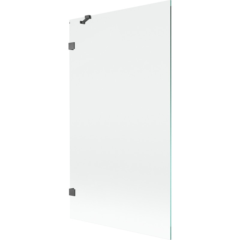 Mexen Lunar parawan nawannowy 1-skrzydłowy 100 x 150 cm, transparent, gun gray szczotkowany - 897-100-000-66-00