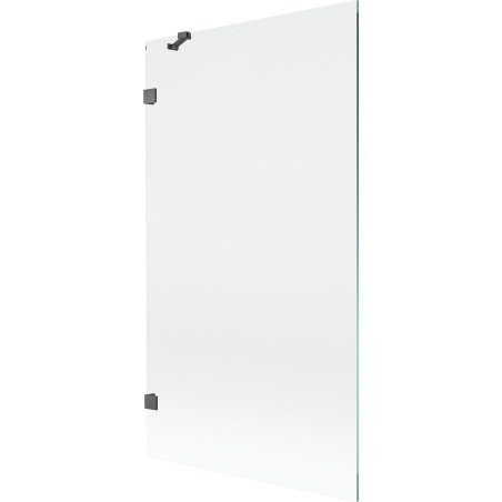 Mexen Lunar parawan nawannowy 1-skrzydłowy 100 x 150 cm, transparent, gun gray szczotkowany - 897-100-000-66-00